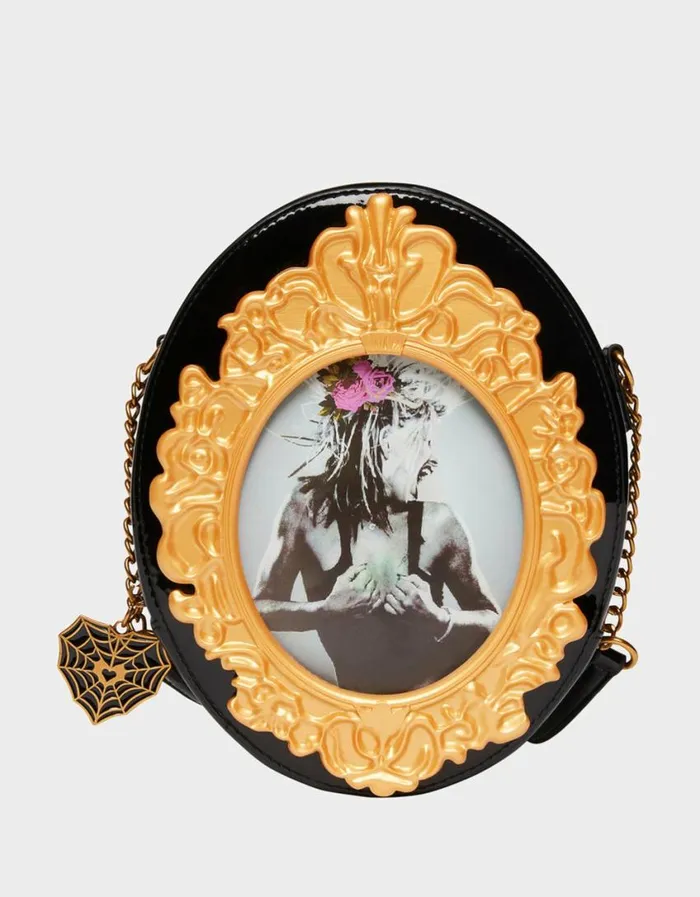 Betsey Johnson Women KITSCH GOLDEN MIRROR CROSSBODY BLACK Betsey Johnson Women KITSCH GOLDEN MIRROR CROSSBODY BLACK