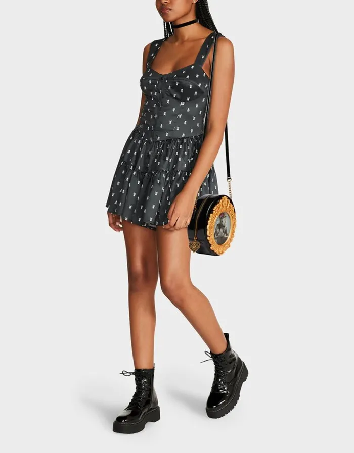 Betsey Johnson Women KITSCH GOLDEN MIRROR CROSSBODY BLACK Betsey Johnson Women KITSCH GOLDEN MIRROR CROSSBODY BLACK