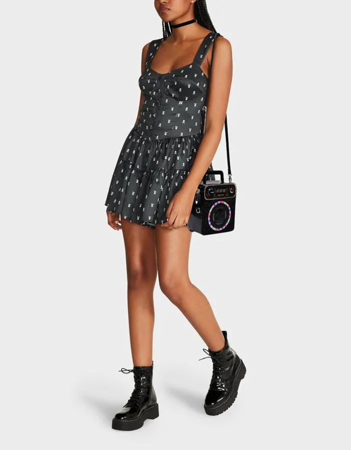 Betsey Johnson Women KITSCH KARAOKE BAG BLACK Betsey Johnson Women KITSCH KARAOKE BAG BLACK