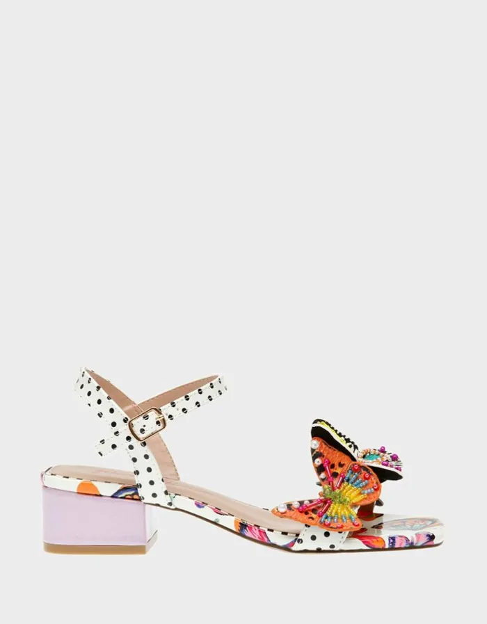 Betsey Johnson Women LOTTY WHITE BUTTERFLY White Butterfly
