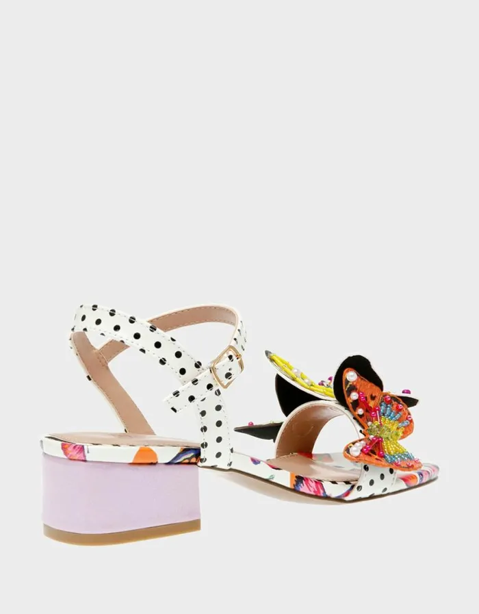 Betsey Johnson Women LOTTY WHITE BUTTERFLY White Butterfly