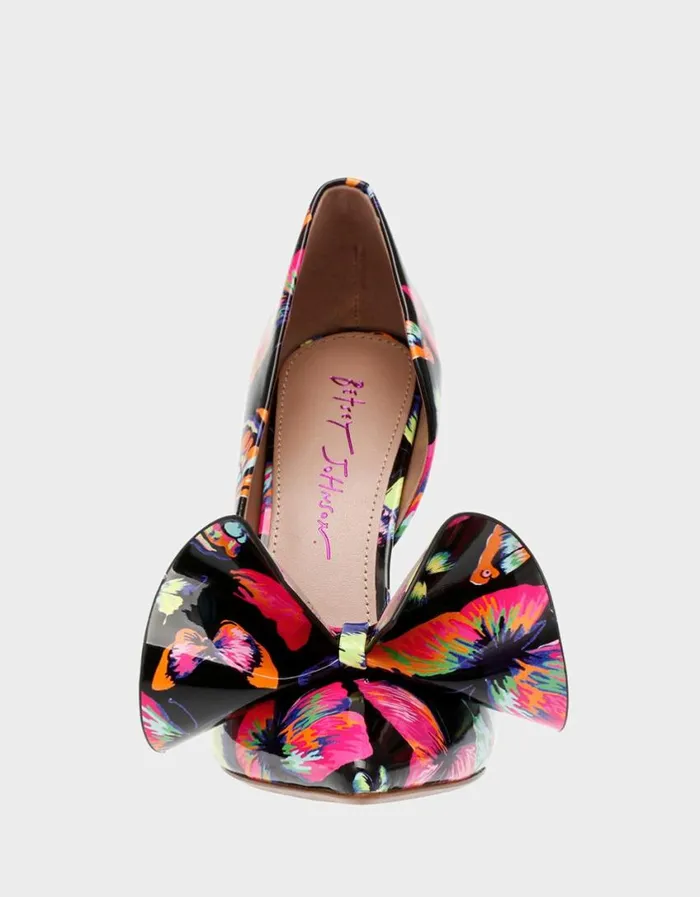 Betsey Johnson Women NOBBLEP BLACK BUTTERFLY Black Butterfly