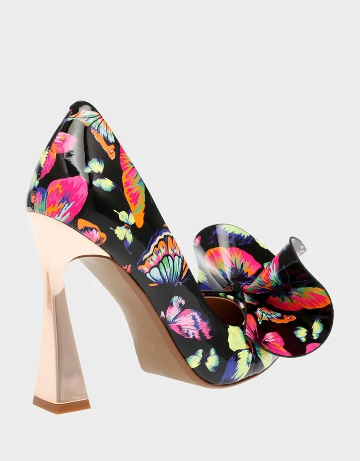 Betsey Johnson Women NOBBLEP BLACK BUTTERFLY Black Butterfly