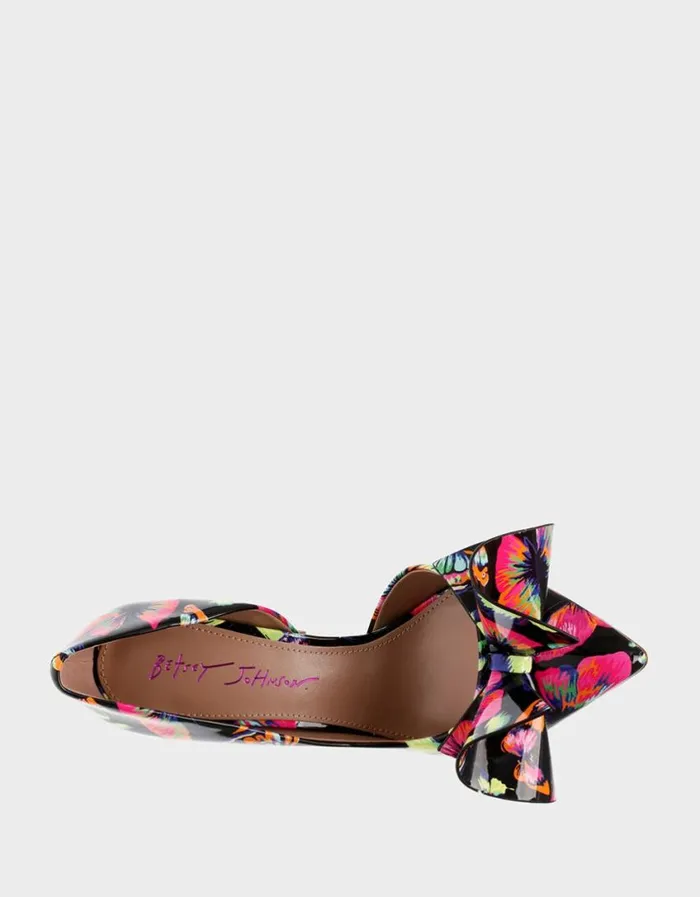 Betsey Johnson Women NOBBLEP BLACK BUTTERFLY Black Butterfly