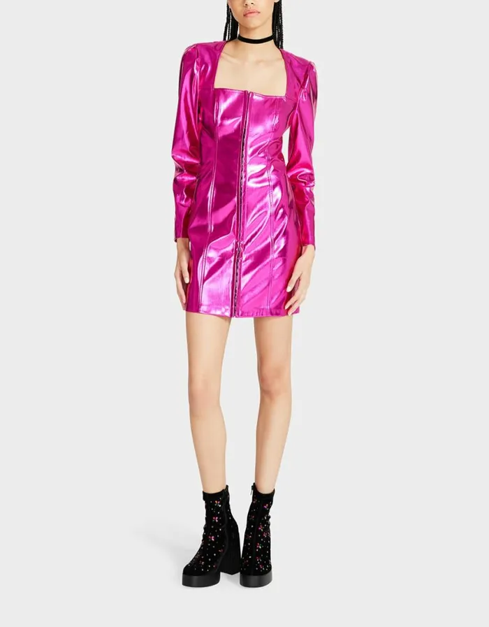 Betsey Johnson Women STACY MINI DRESS PINK Pink