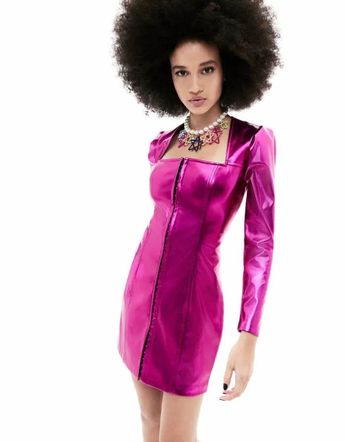 Betsey Johnson Women STACY MINI DRESS PINK Pink