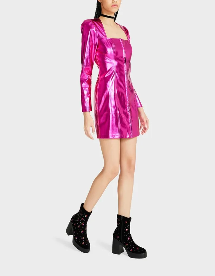 Betsey Johnson Women STACY MINI DRESS PINK Pink