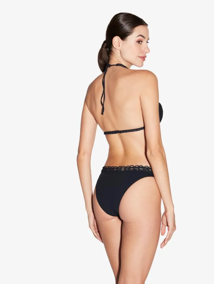 Bikini Top In Black With Soutache Swim La Perla Bikinis