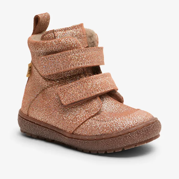 bisgaardshoes Boots BABY storm tex sparkly rose Rose