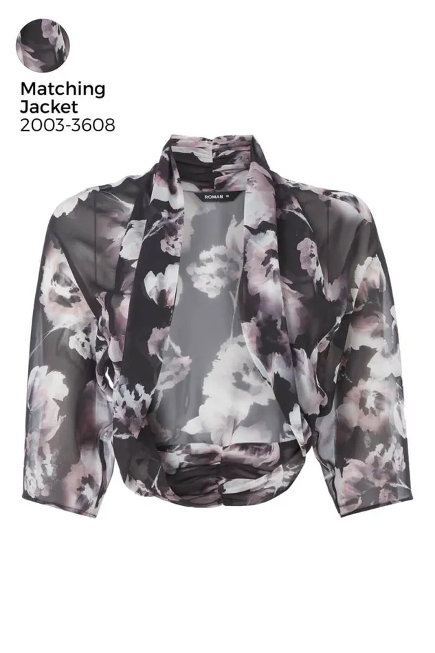 Black Halter Neck Floral Frill Dress Women Roman Dresses