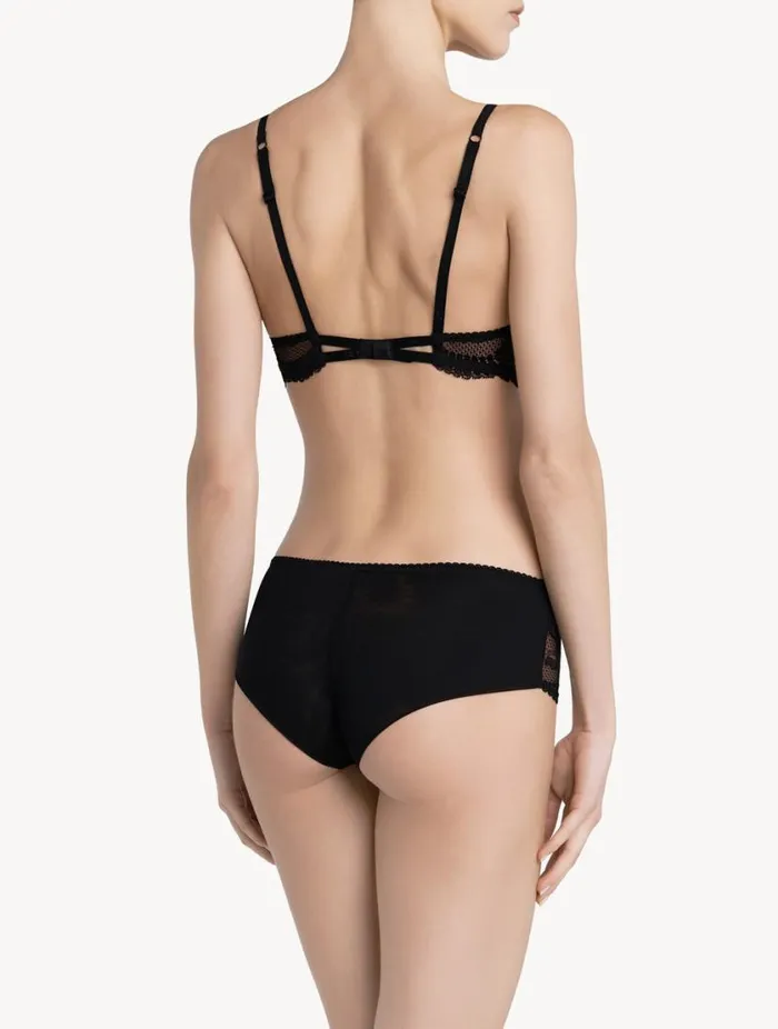 Black Lace Boyshort Brief Lingerie La Perla Hipster
