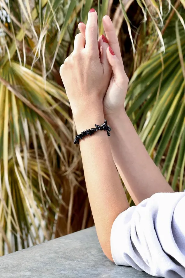 Black Snow Flake Bracelet Women Roman Jewellery