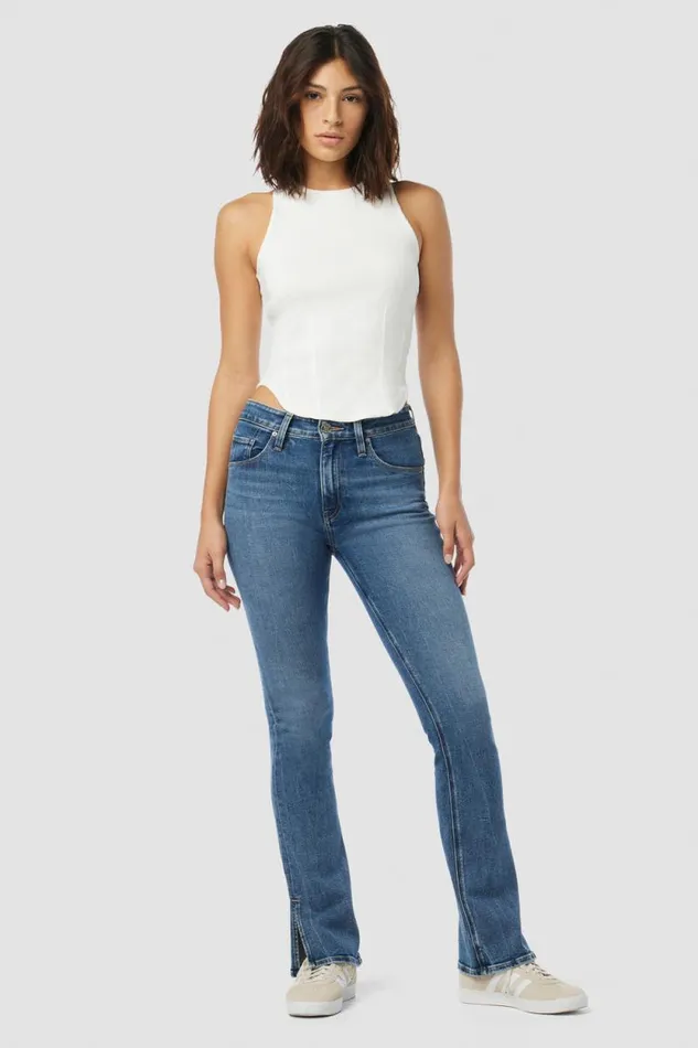 Bootcut Women Hudson Jeans Barbara HighRise Baby Bootcut Jean W Slit Hem Lottery Bootcut Women Hudson Jeans Barbara HighRise Baby Bootcut Jean W Slit Hem Lottery