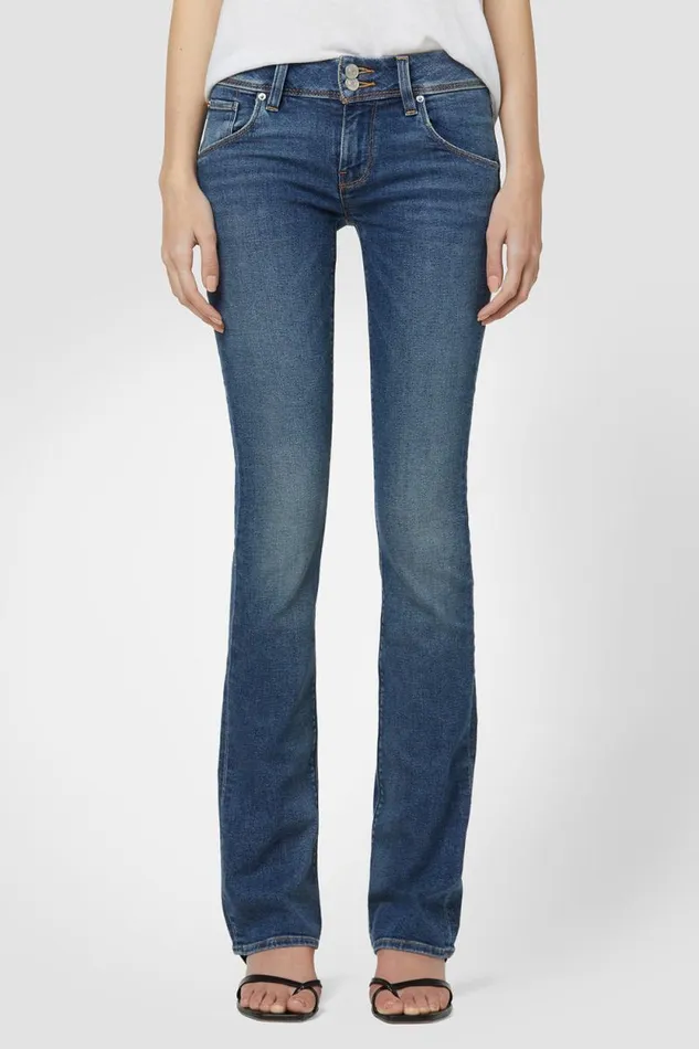 Bootcut Women Hudson Jeans Beth MidRise Baby Bootcut Jean Rhythm Rain