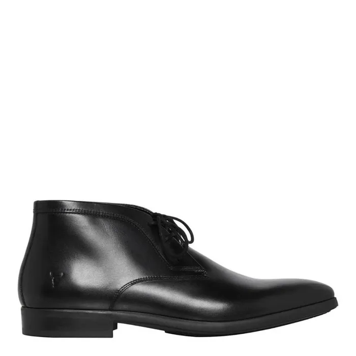 Boots Men Windsor Smith MYLES BLACK LEATHER BOOTS