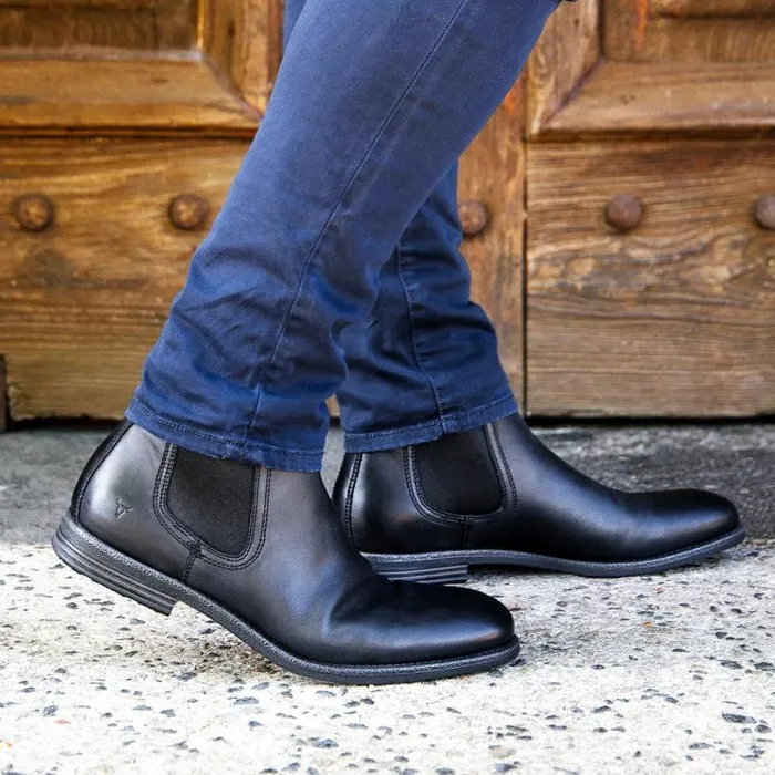 Boots Men Windsor Smith SERGIO BLACK LEATHER BOOTS Boots Men Windsor Smith SERGIO BLACK LEATHER BOOTS