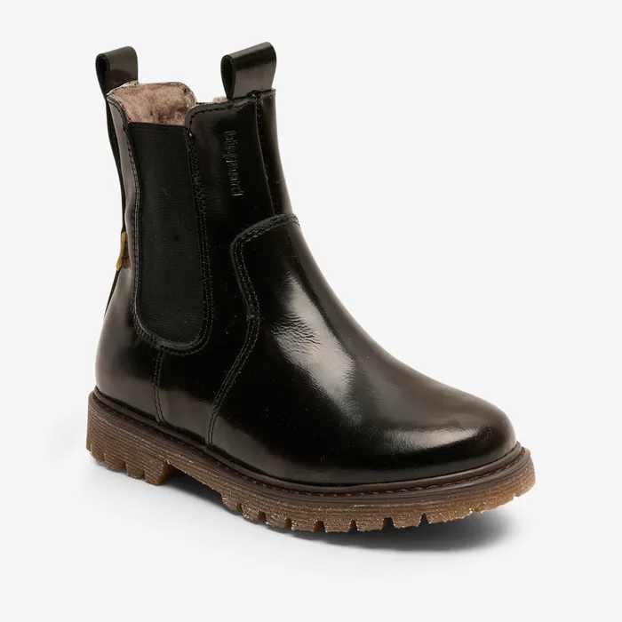 Boots neel tex black polido Black bisgaardshoes KIDS