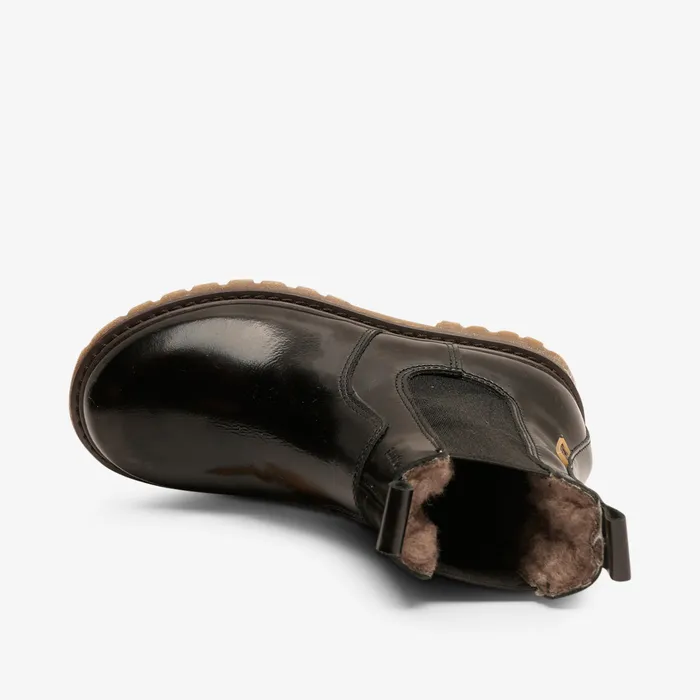 Boots neel tex black polido Black bisgaardshoes KIDS
