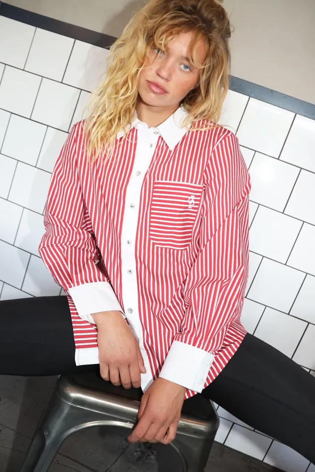 Brenda Shirt 8211 Fiery Red Women Cras Shirts