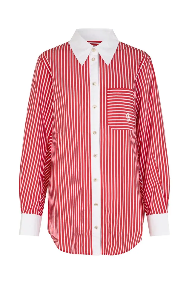 Brenda Shirt 8211 Fiery Red Women Cras Shirts