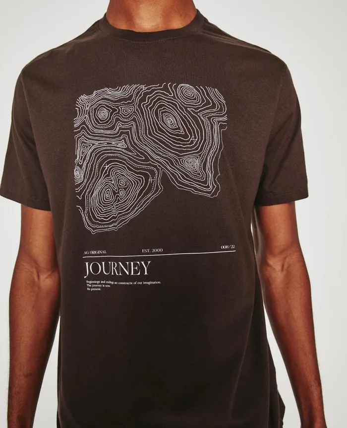 Bryce Crew Journey Antique Brown Men AG Jeans Tees Bryce Crew Journey Antique Brown Men AG Jeans Tees