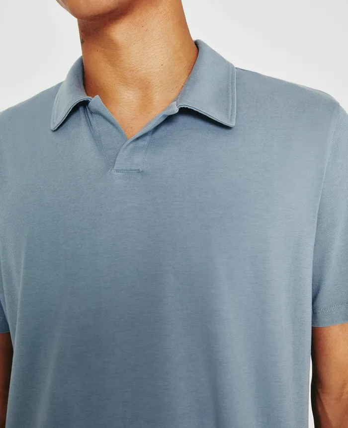 Bryce Johnny Collar Coldwater Slate Men AG Jeans Polos Bryce Johnny Collar Coldwater Slate Men AG Jeans Polos