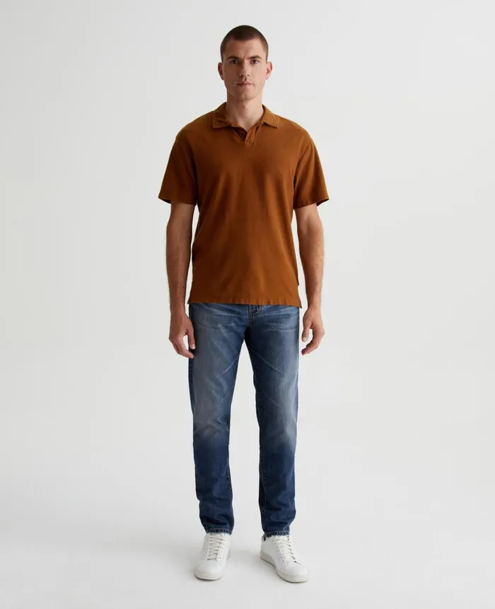 Bryce Johnny Collar Tree Bark Men AG Jeans Polos Bryce Johnny Collar Tree Bark Men AG Jeans Polos