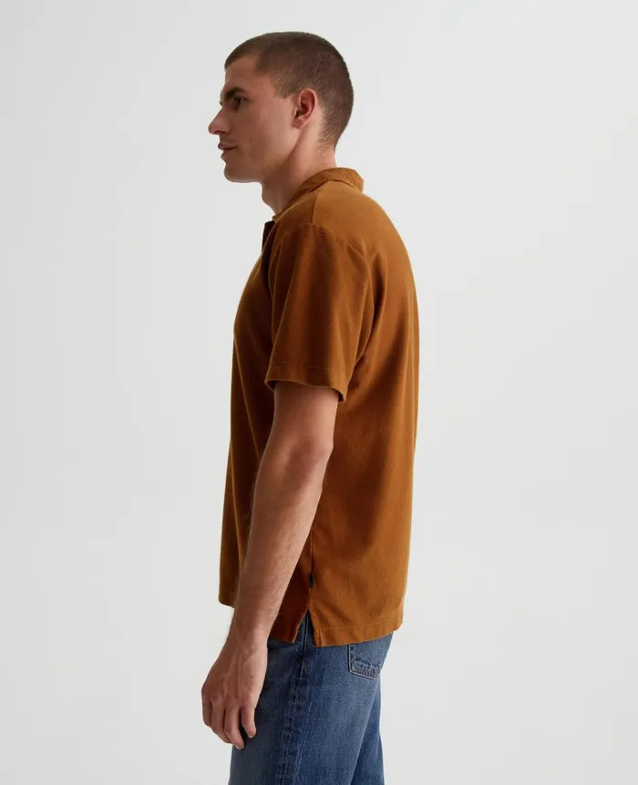 Bryce Johnny Collar Tree Bark Men AG Jeans Polos Bryce Johnny Collar Tree Bark Men AG Jeans Polos