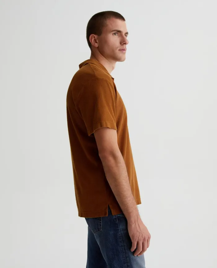 Bryce Johnny Collar Tree Bark Men AG Jeans Polos Bryce Johnny Collar Tree Bark Men AG Jeans Polos