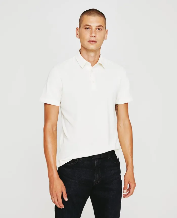 Bryce Polo Ivory Dust Men AG Jeans Polos