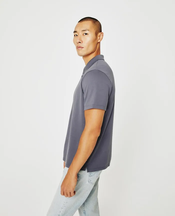 Bryce Polo Slate Sky Men AG Jeans Polos Bryce Polo Slate Sky Men AG Jeans Polos