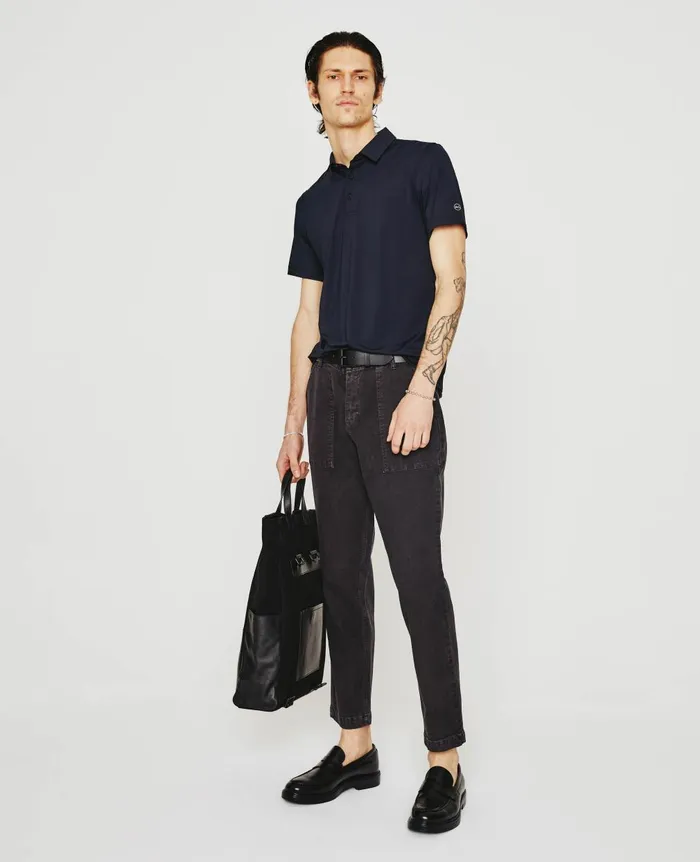 Bryce Polo True Black Men AG Jeans Polos Bryce Polo True Black Men AG Jeans Polos