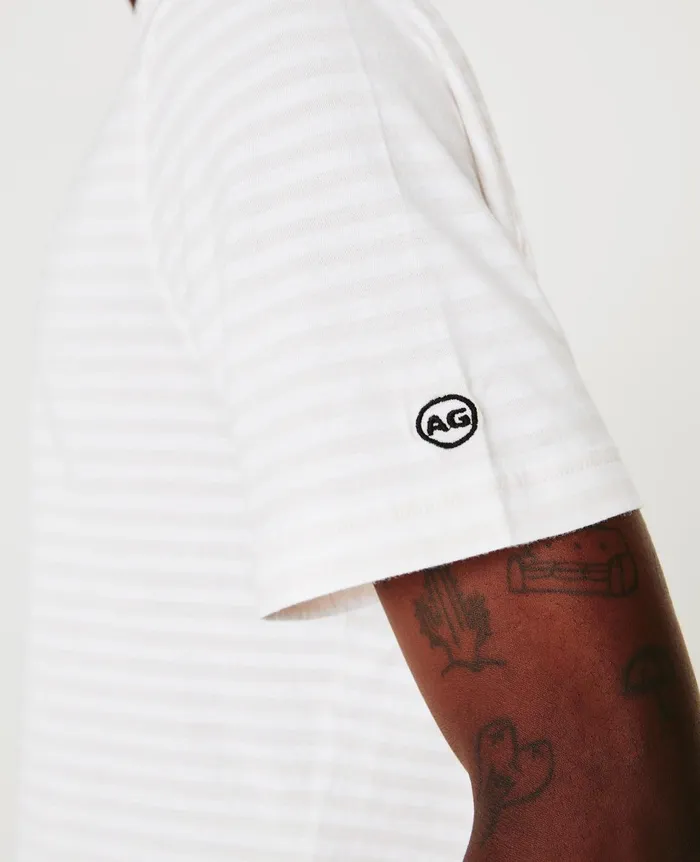 Bryce Polo True Whiterose Fog Men AG Jeans Polos Bryce Polo True Whiterose Fog Men AG Jeans Polos