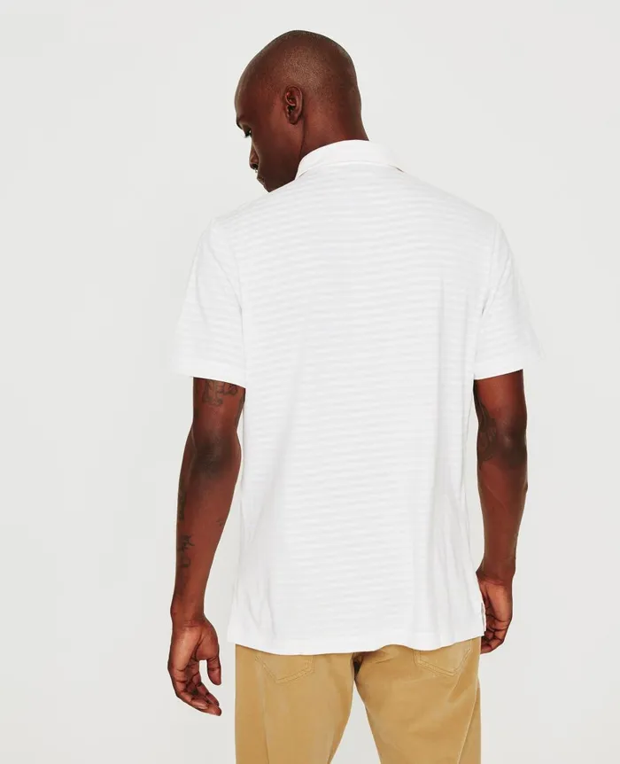Bryce Polo True Whiterose Fog Men AG Jeans Polos Bryce Polo True Whiterose Fog Men AG Jeans Polos