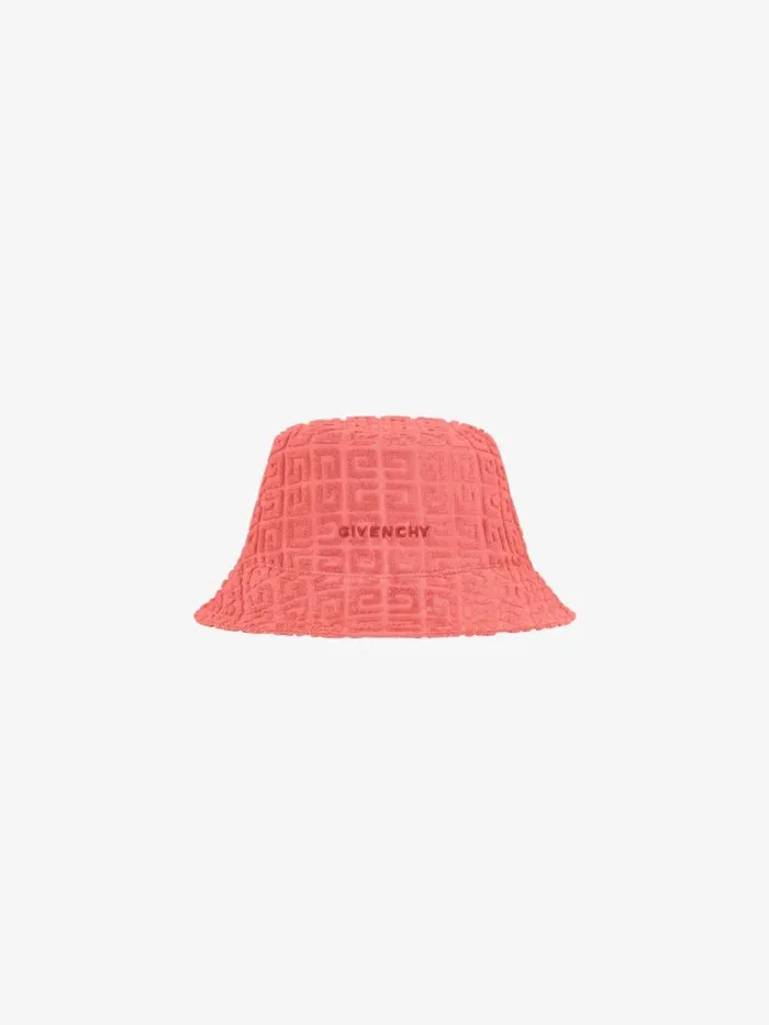 Bucket Hat In 4g Cotton Towelling Coral Women Givenchy Beanies and Caps