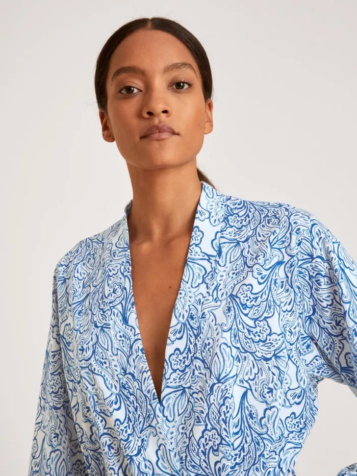 CALIDA Bathrobes Women Kimono Sodalite Blue