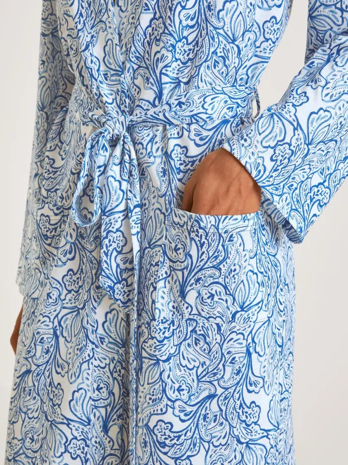 CALIDA Bathrobes Women Kimono Sodalite Blue
