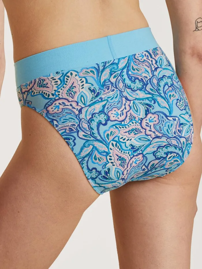 CALIDA Bottoms Women Brief High Waist Blue Topaz
