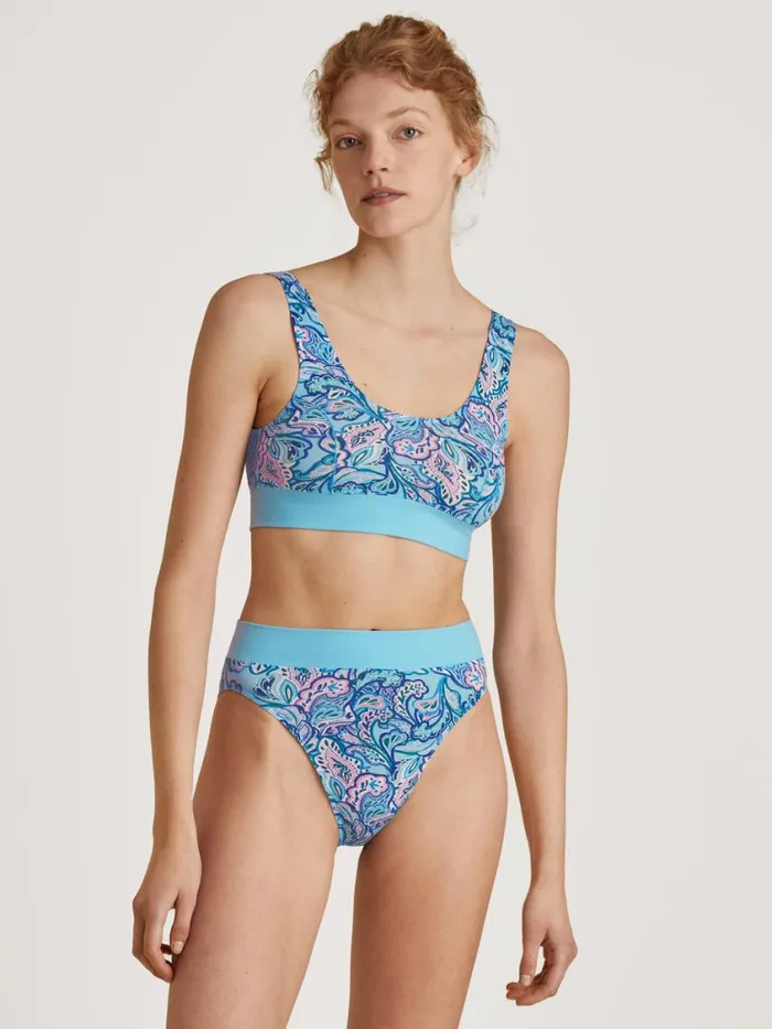 CALIDA Bottoms Women Brief High Waist Blue Topaz