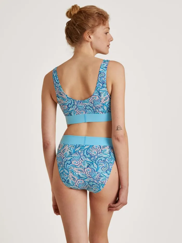CALIDA Bottoms Women Brief High Waist Blue Topaz