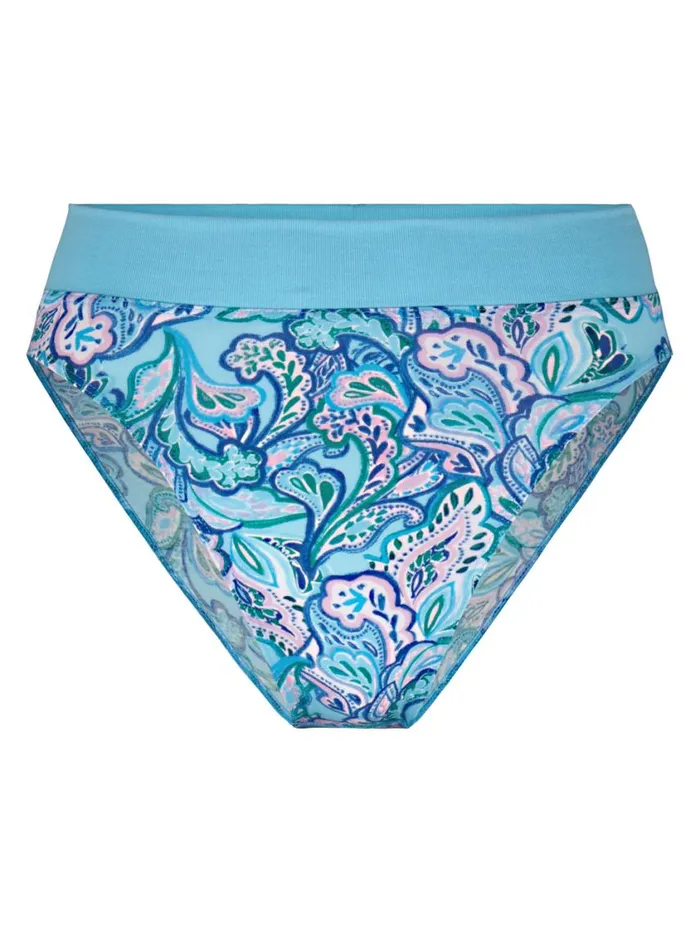CALIDA Bottoms Women Brief High Waist Blue Topaz