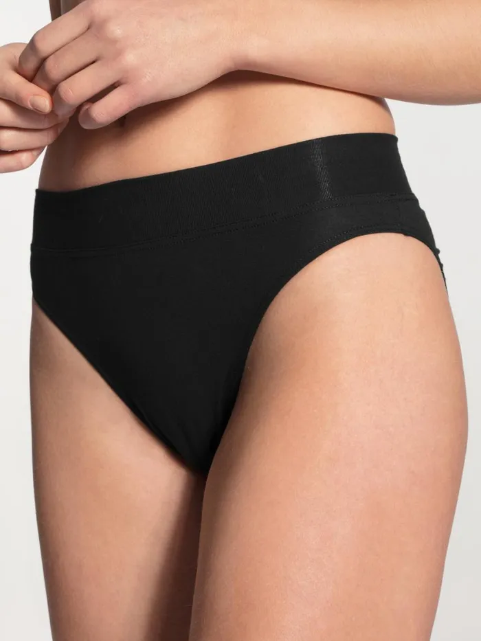 CALIDA Bottoms Women Brief Soft Waistband High Waist Schwarz