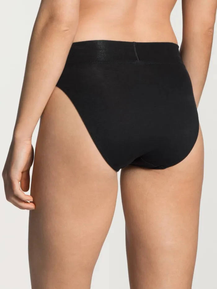 CALIDA Bottoms Women Brief Soft Waistband High Waist Schwarz