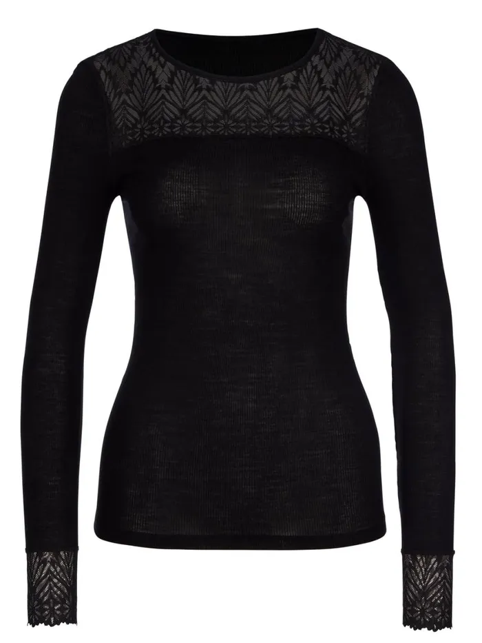 CALIDA Functional Underwear Women Shirt Longsleeve Ws Schwarz