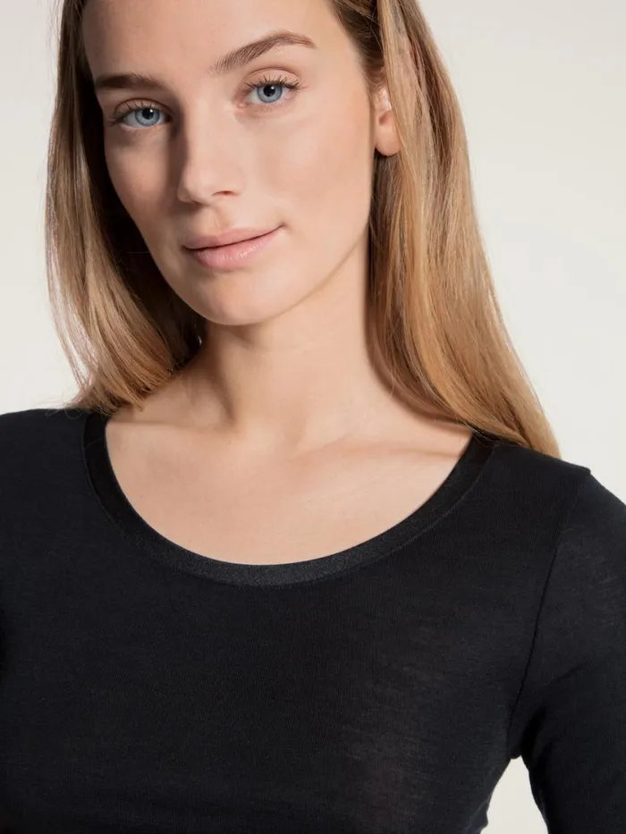 CALIDA Functional Underwear Women Shirt Short Sleeve Ws Schwarz