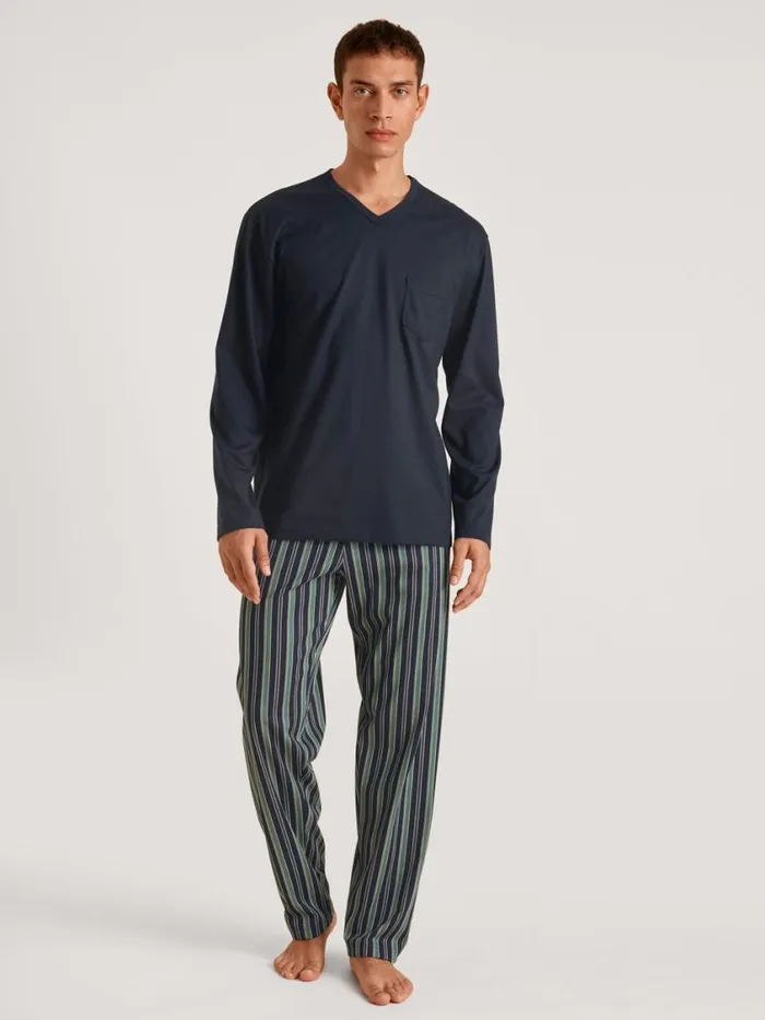 CALIDA Pyjamas Men Pyjama Blue Night