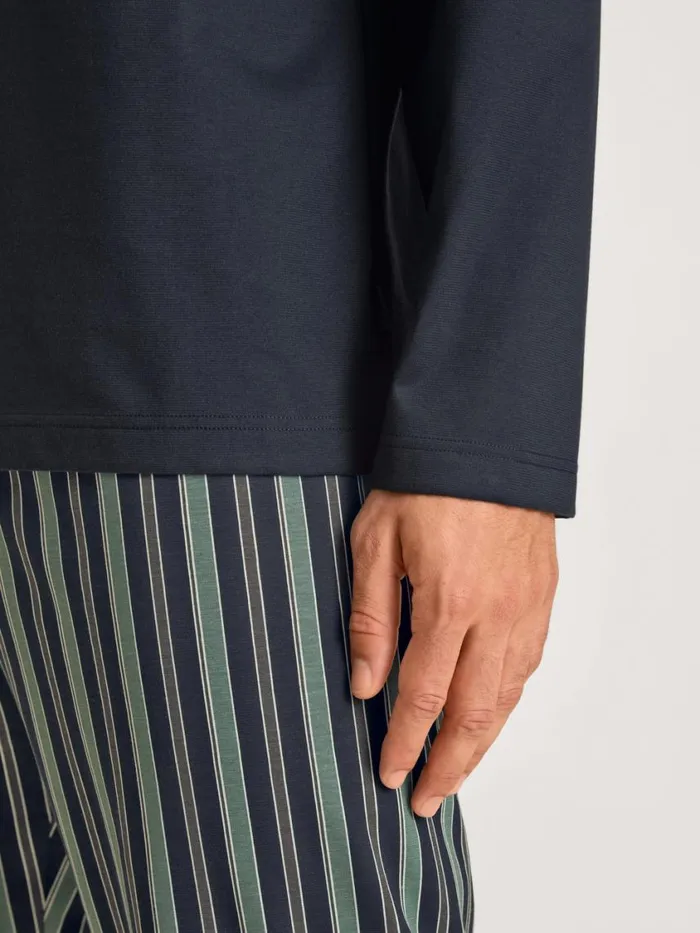 CALIDA Pyjamas Men Pyjama Blue Night