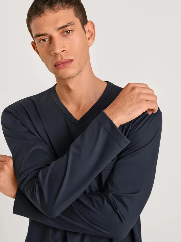 CALIDA Pyjamas Men Pyjama Blue Night