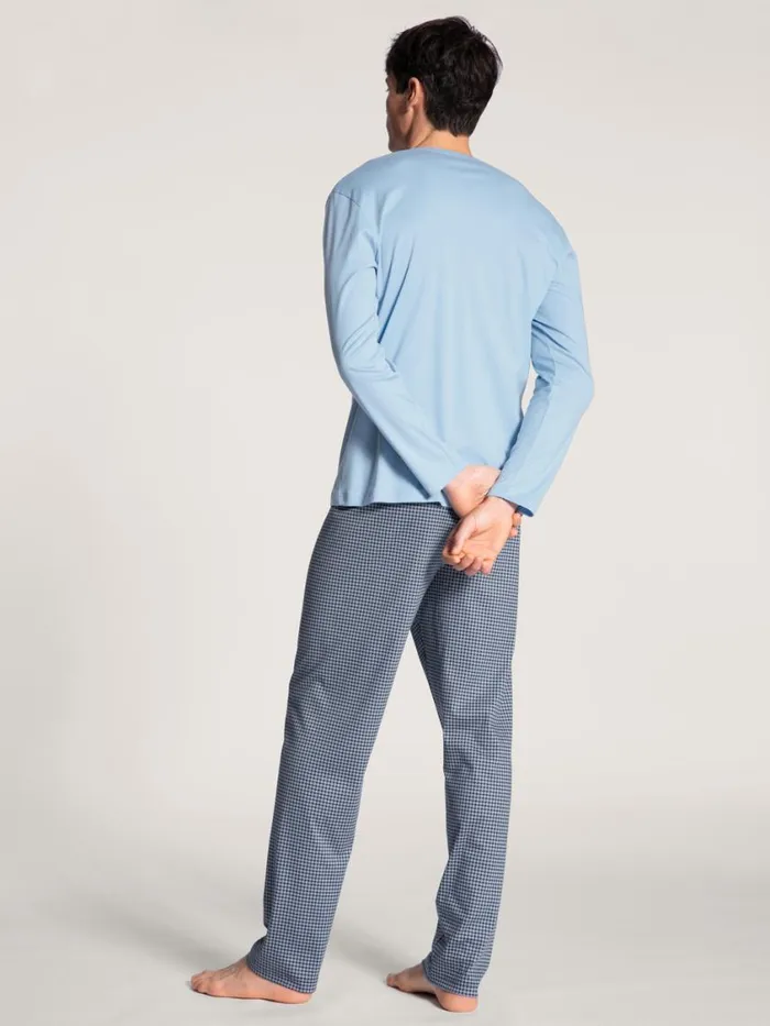 CALIDA Pyjamas Men Pyjama Placid Blue