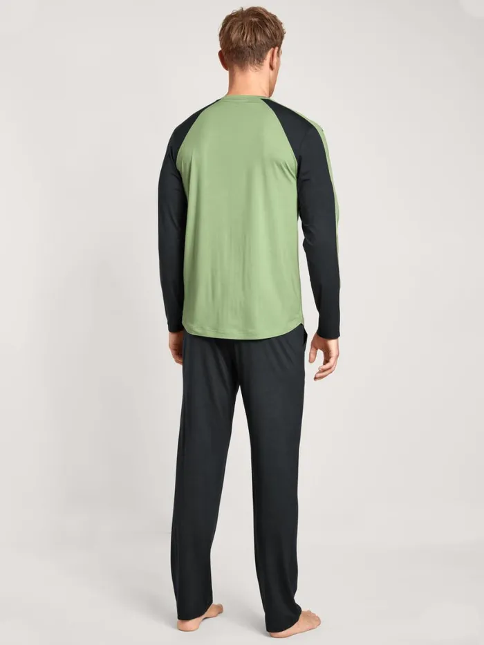 CALIDA Pyjamas Men Pyjamas Long Iris Green